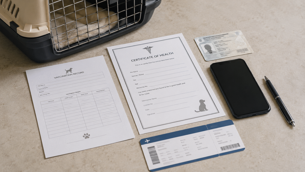 Pet documents required for Akasa Airlines.