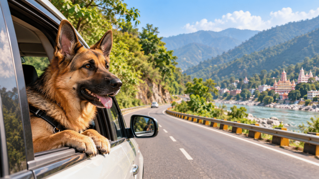 Travelling from Delhi to Rishikesh with a dog.