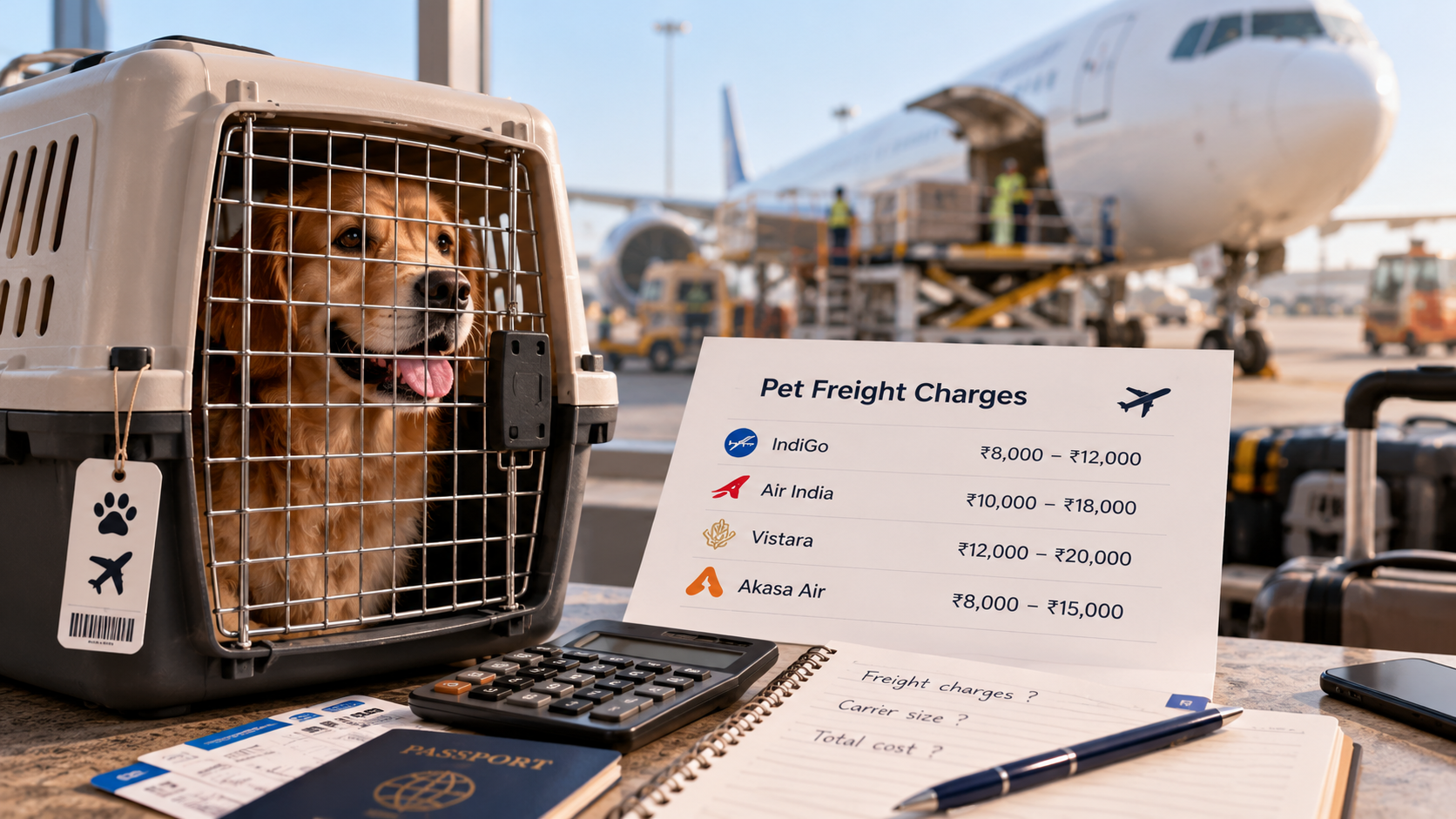 Pet Travel Charges on Indian Airlines in 2026: Fees, Weight Limits and Options